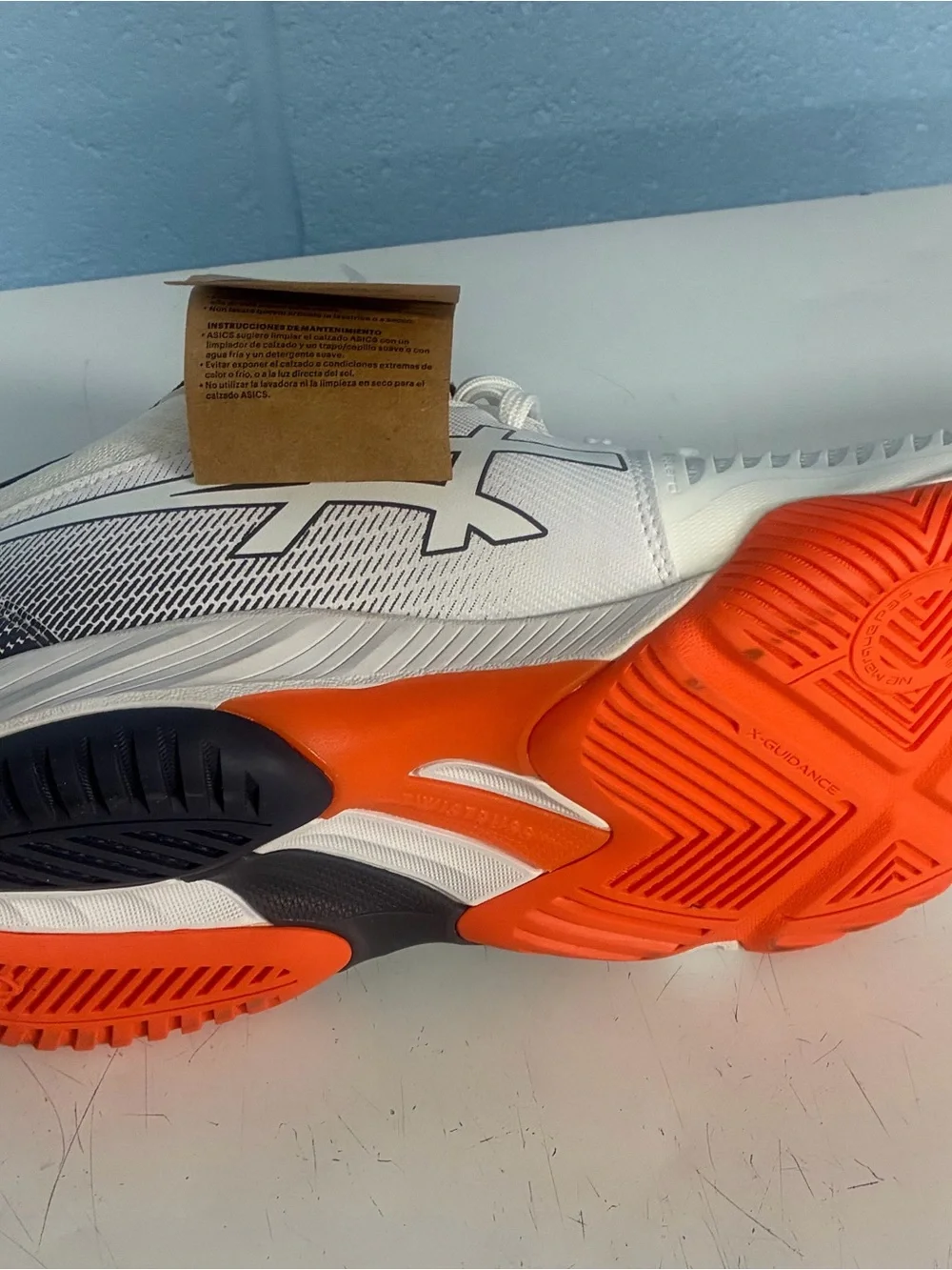 Hi-Tec Men’s Gray and Neon Orange Athletic Trail Shoe